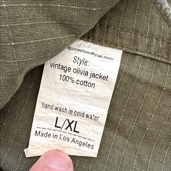 JADED GYPSY THE VINTAGE OLIVIA LACE TRIM MILITARY JACKET - Picture 6 of 12